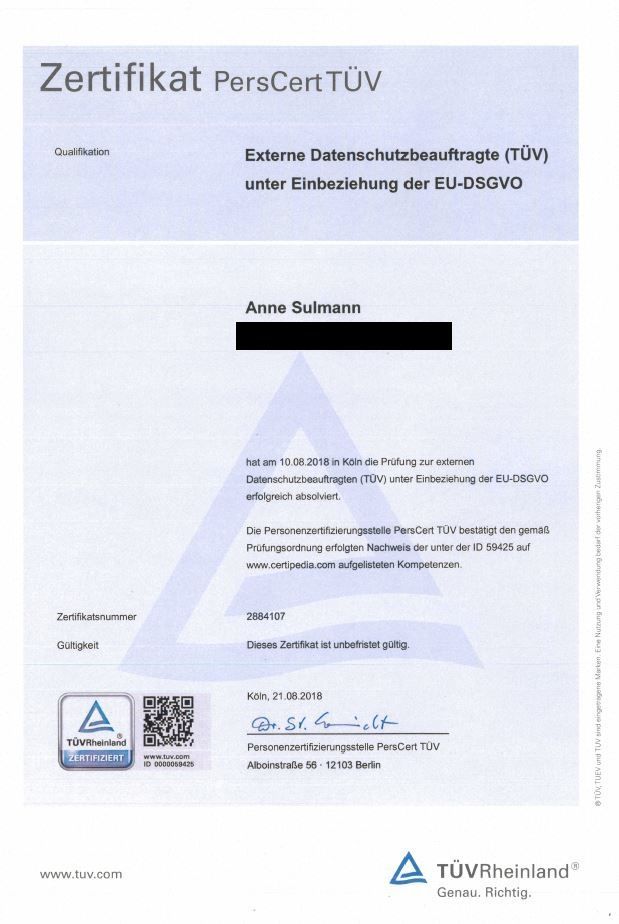 Datenschutzbeauftragter DSGVO in Düsseldorf