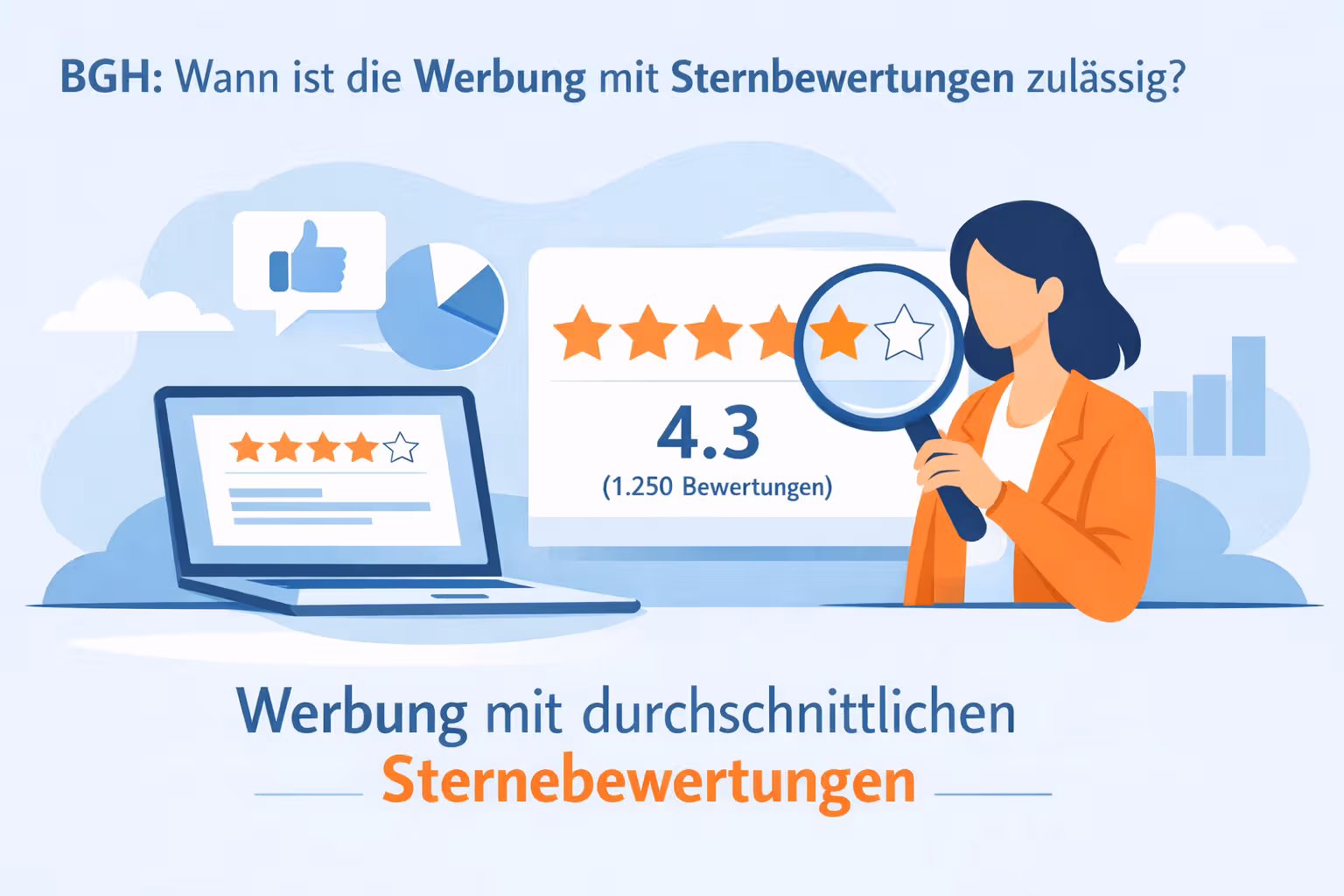 ITMR BGH Werbung mit durchschnittlicher Sternebewertungen