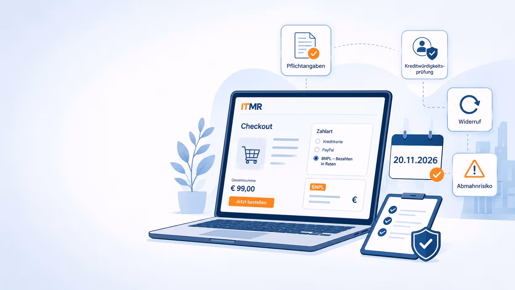 ITMR Compliance-Checkout mit BNPL-Dashboard