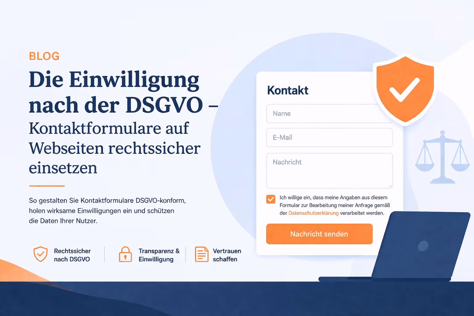 ITMR Einwilligung DSGVO Website Kontaktformular