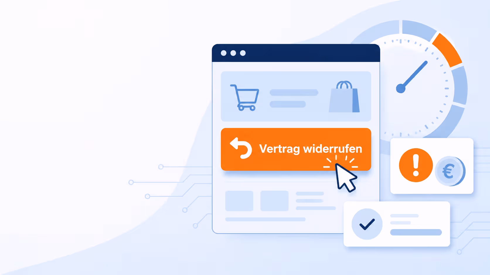 Widerrufsbutton § 356a BGB: Pflichten, Fristfolge, Bußgeld