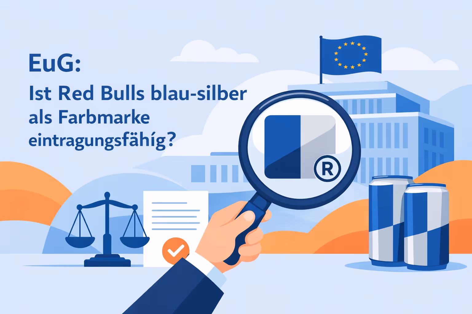 Markenschutz Red Bull Blau Silber